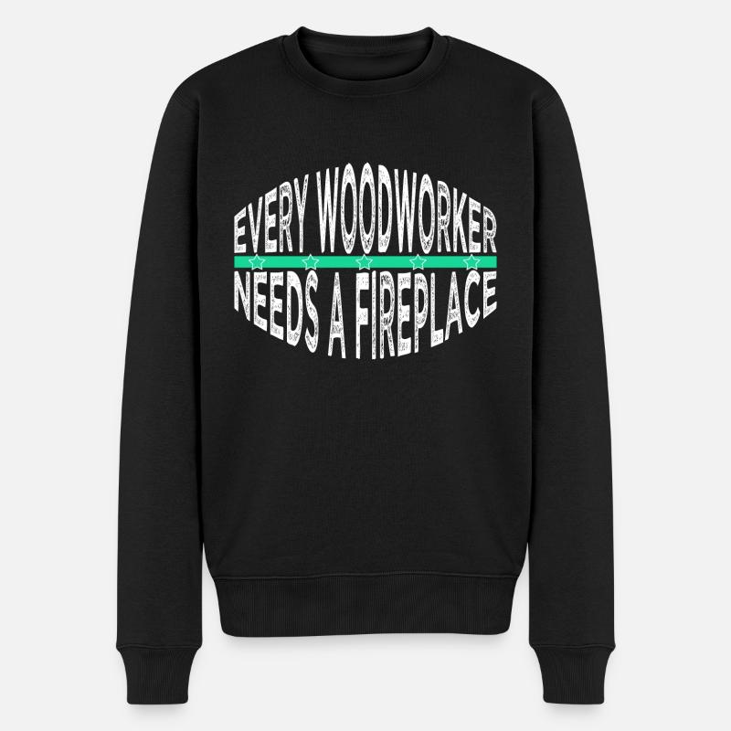 charpentier cite des tshirts - Pull Premium bio Homme - noir