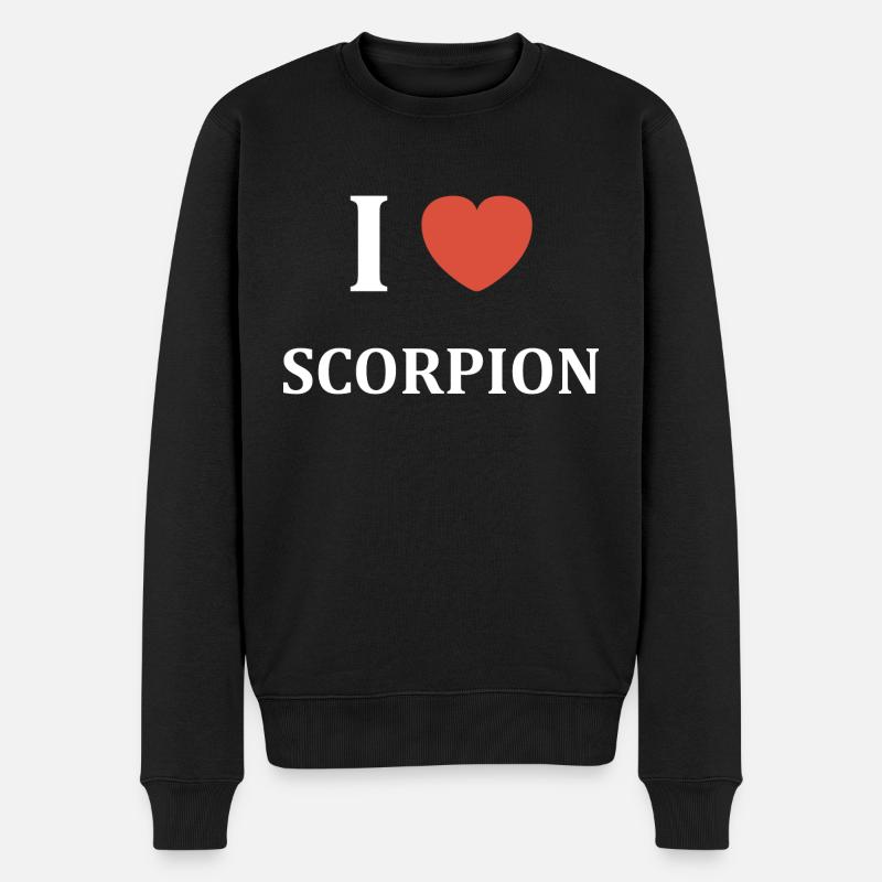 i love Scorpion - Pull Premium bio Homme - noir