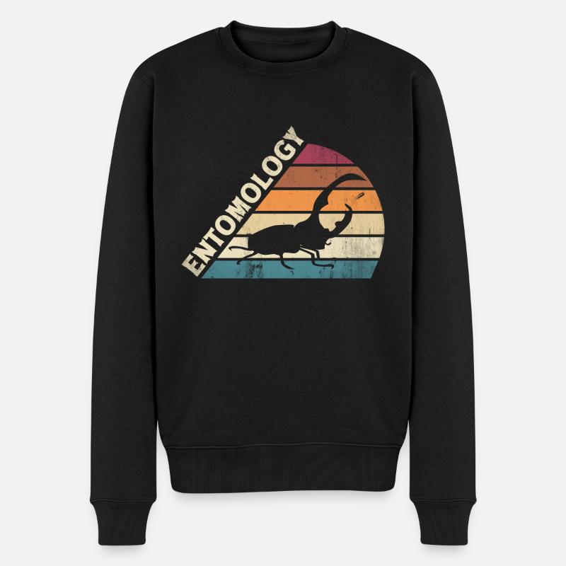 Entomology Entomologist Insects - Männer Premium Bio Pullover - Schwarz
