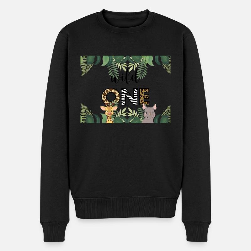 Wild one - Männer Premium Bio Pullover - Schwarz