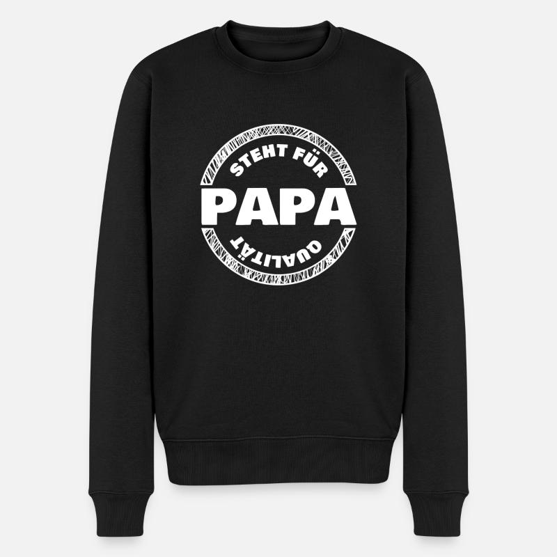 Papa de qualité - Pull Premium bio Homme - noir