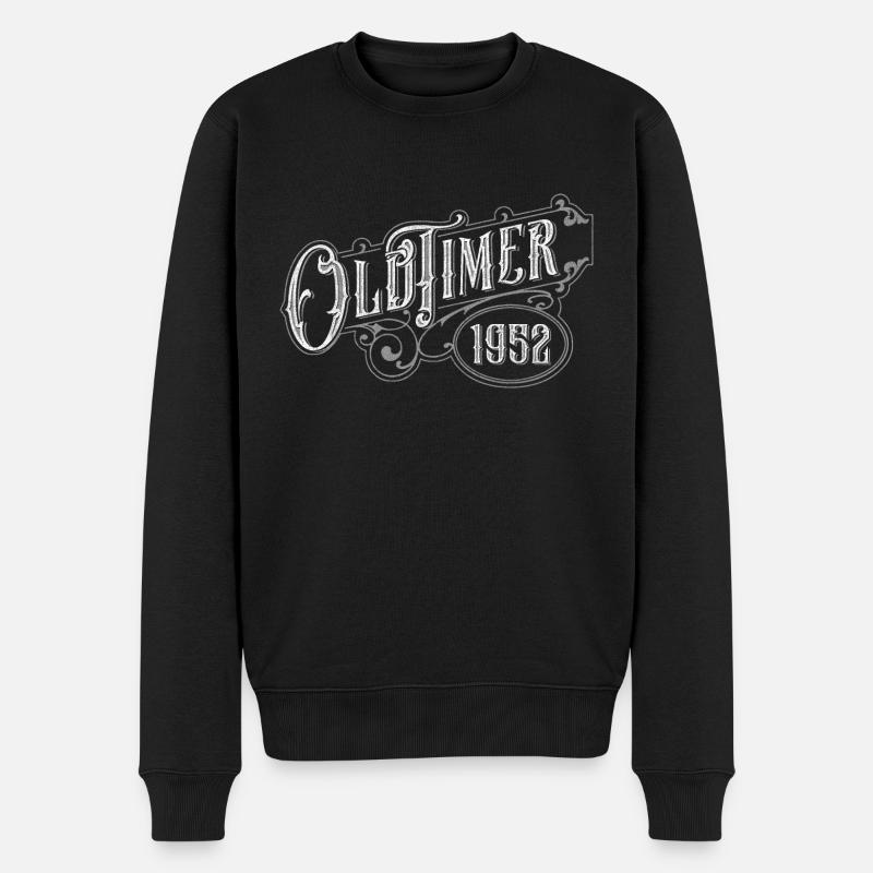 Oldtimer - Männer Premium Bio Pullover - Schwarz