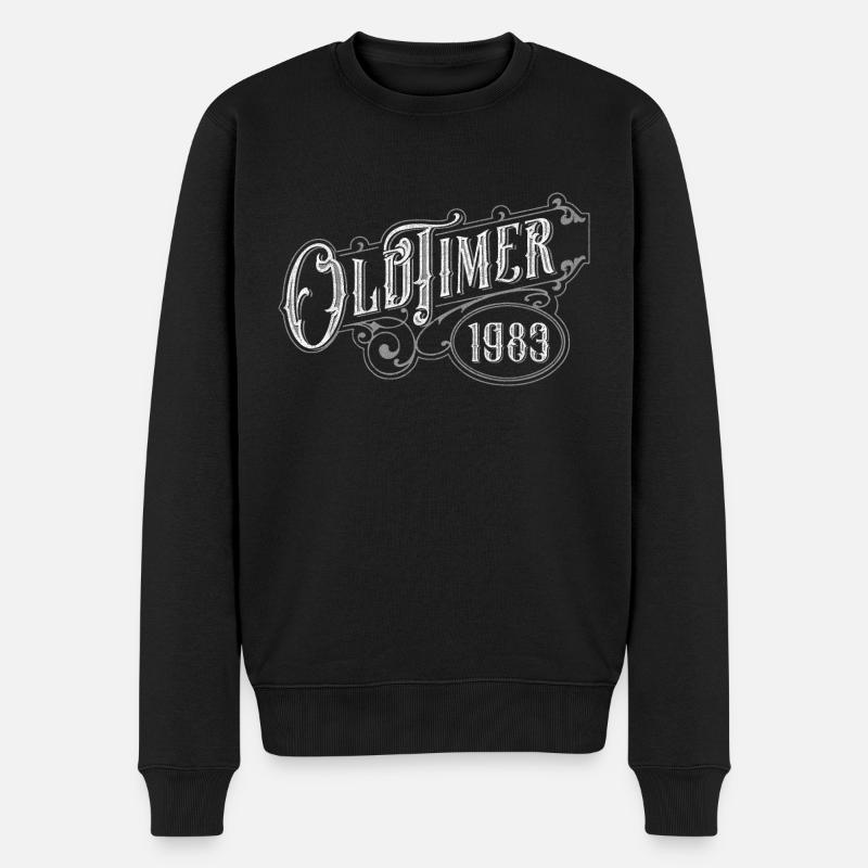Oldtimer - Männer Premium Bio Pullover - Schwarz