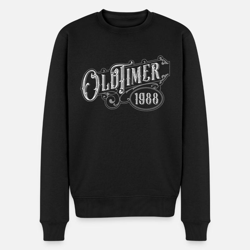 Oldtimer - Männer Premium Bio Pullover - Schwarz