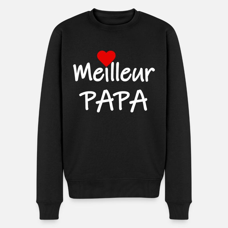 Meilleur papa - Pull Premium bio Homme - noir
