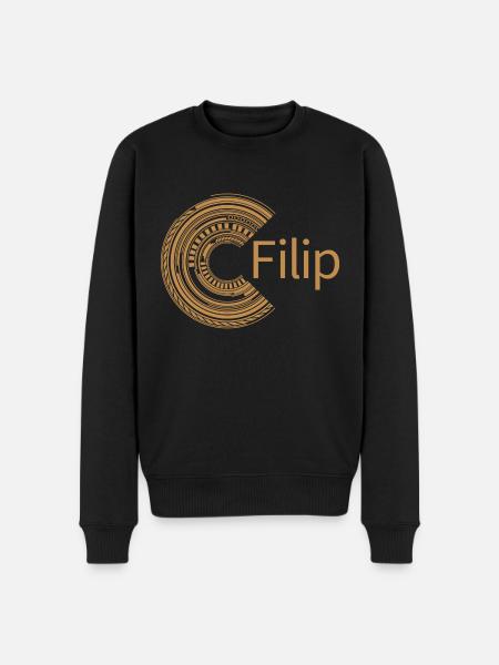 For Filip - Men's Premium Organic Jumper - black