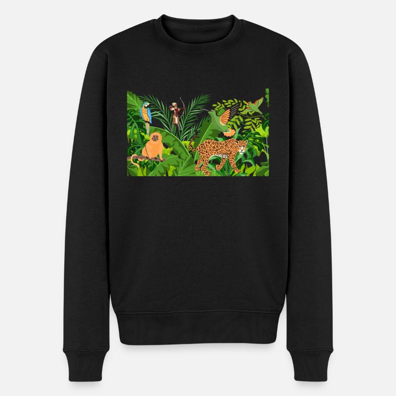 amazonie - Pull Premium bio Homme - noir