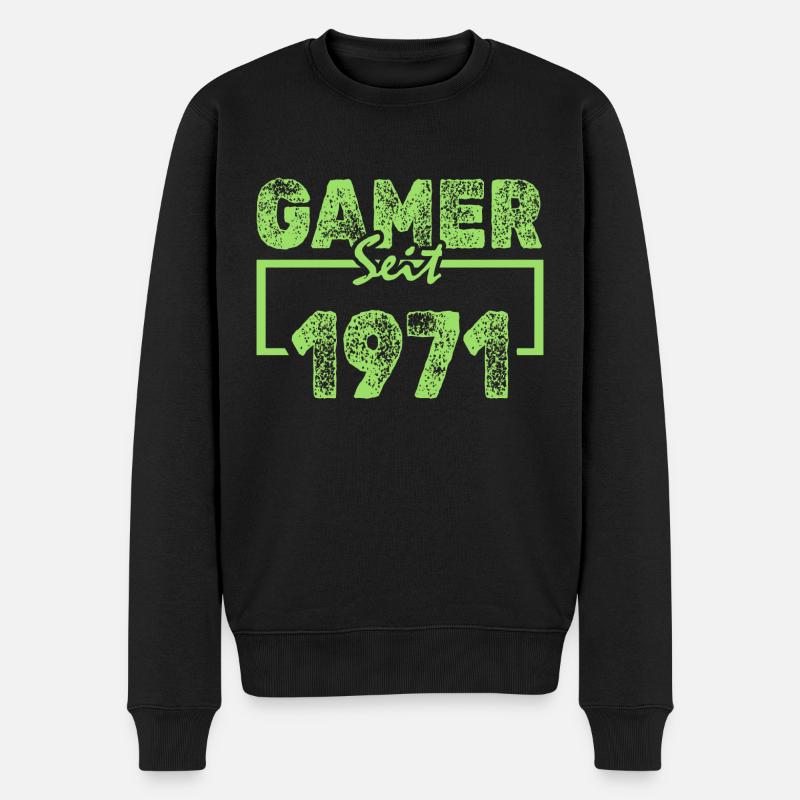 Freak 1971 - Männer Premium Bio Pullover - Schwarz
