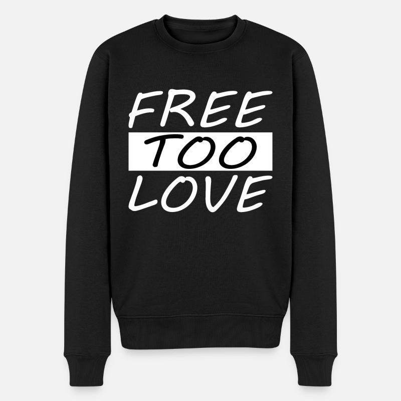 Libre d’aimer - Pull Premium bio Homme - noir