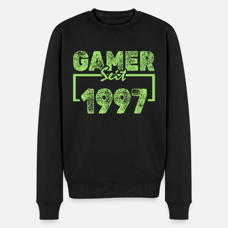 1997 - Männer Premium Bio Pullover - Schwarz