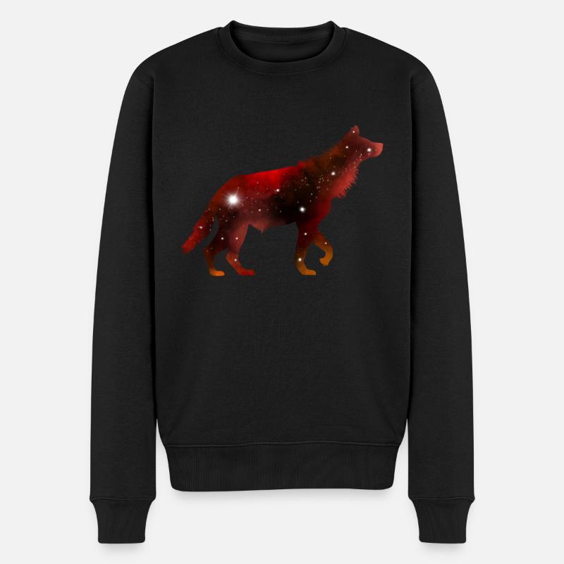 Hyène Galaxy - Pull Premium bio Homme - noir