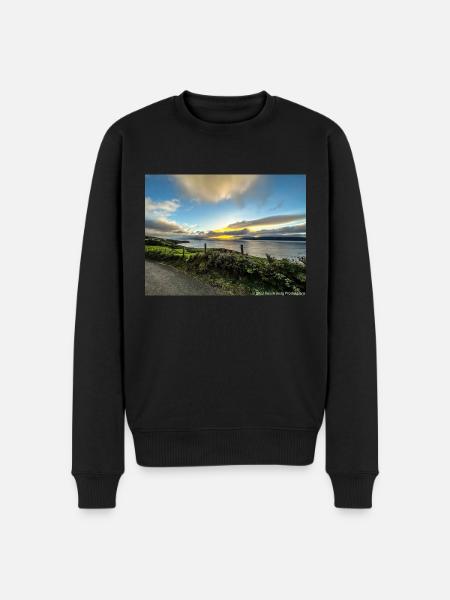 An Irish Sunset - Men's Premium Organic Jumper - black