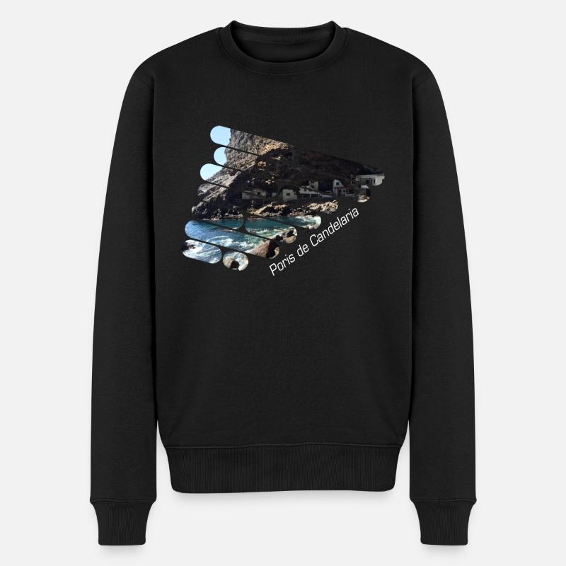 La Palma Poris de Candelaria Schmugglerbucht - Männer Premium Bio Pullover - Schwarz