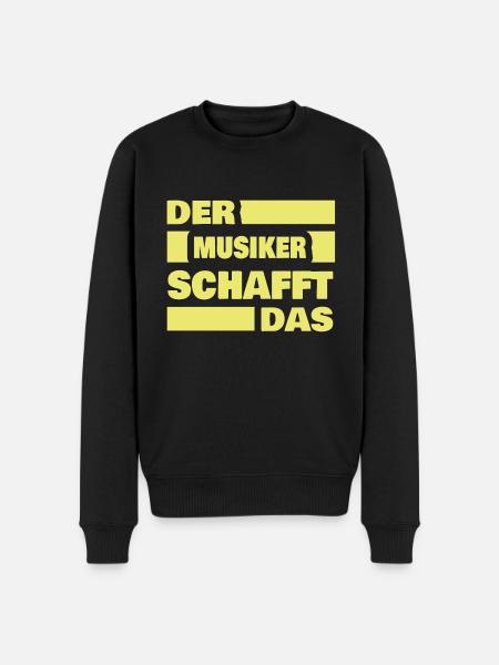 Work Musician - Men's Premium Organic Jumper - black
