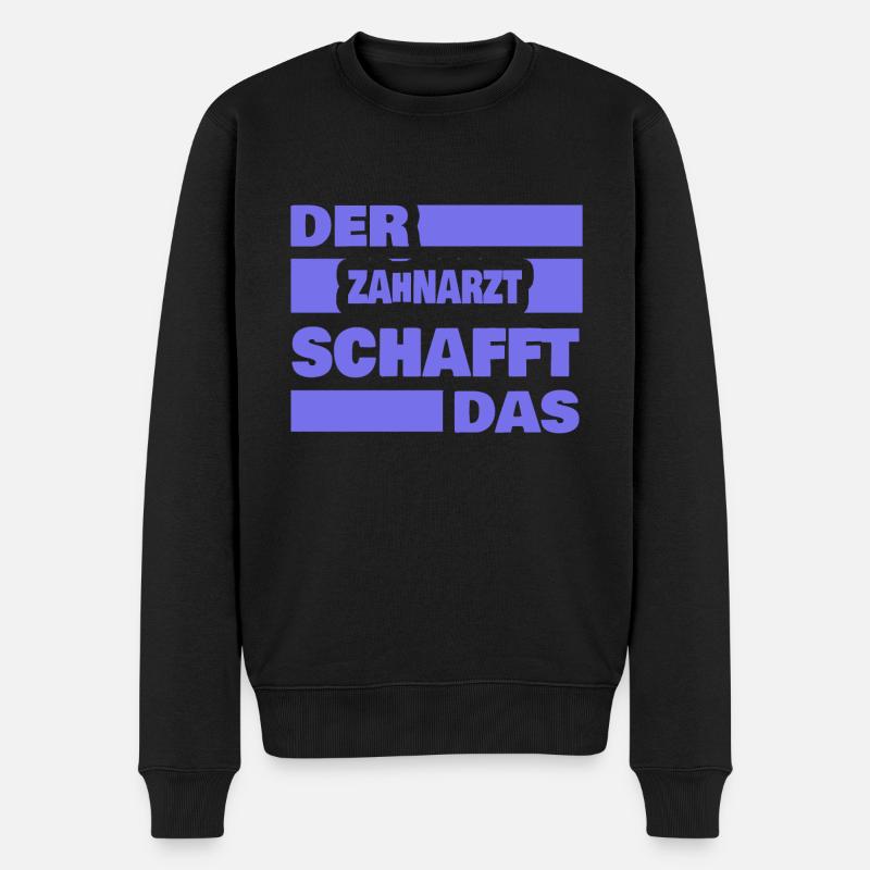 Dentiste de travail - Pull Premium bio Homme - noir