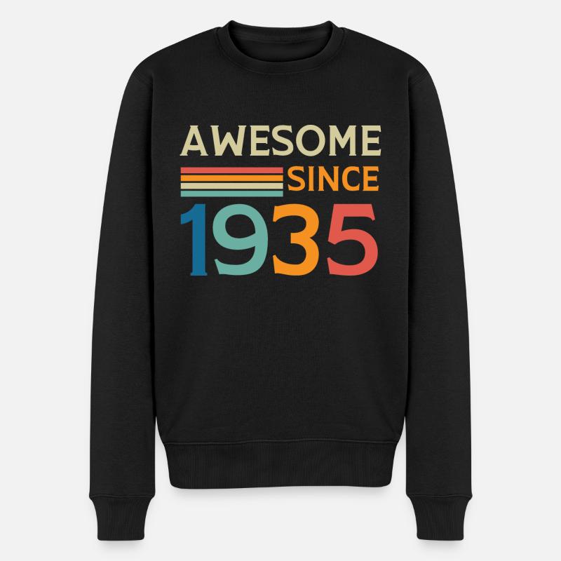 Awesome since 1935 - Pull Premium bio Homme - noir