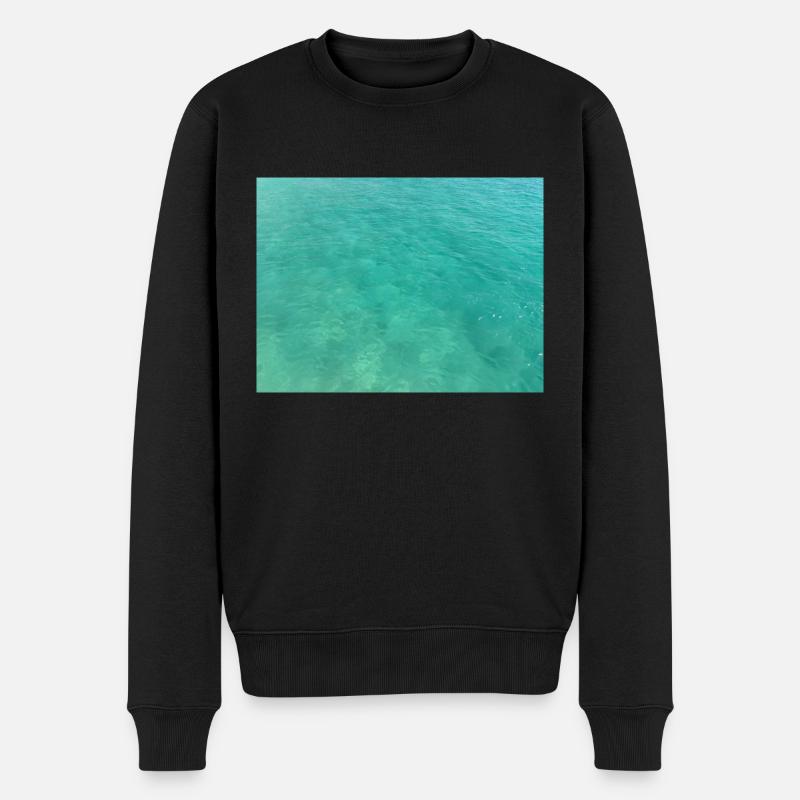 Mer turquoise - Pull Premium bio Homme - noir