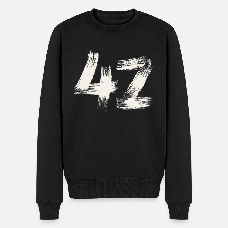 42 - Männer Premium Bio Pullover - Schwarz