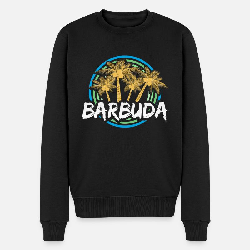 Geschenk für Barbuda - Männer Premium Bio Pullover - Schwarz