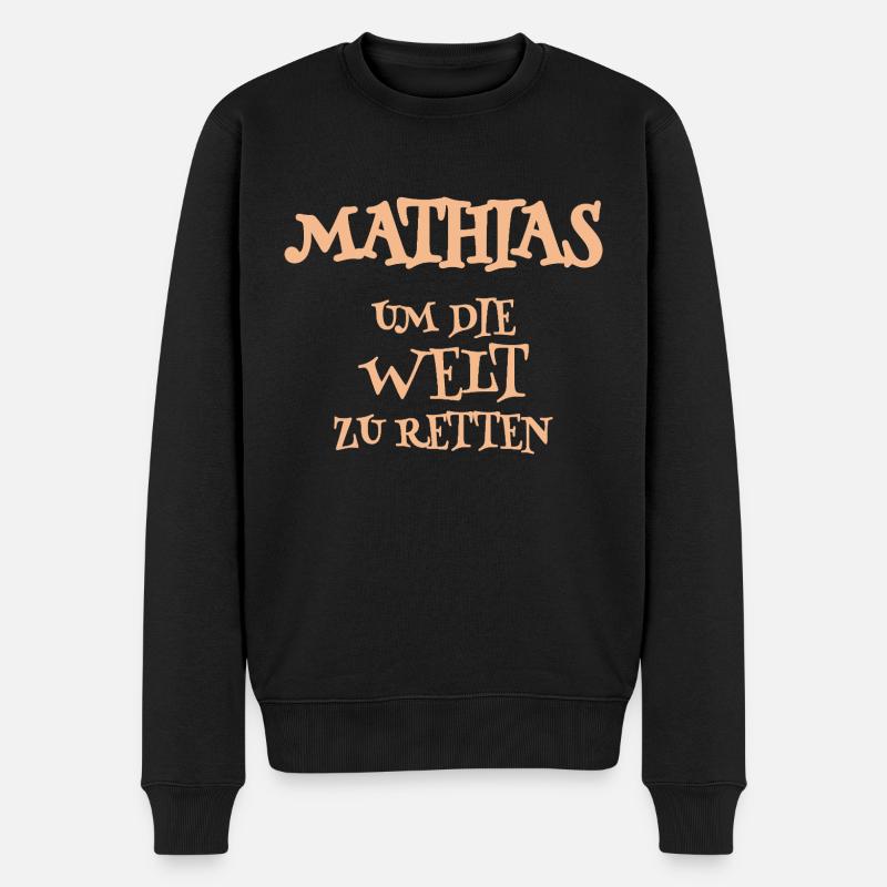 Auxiliaire Mathias - Pull Premium bio Homme - noir
