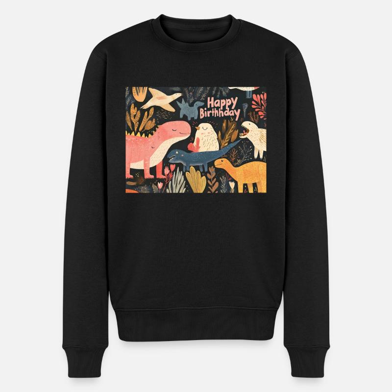 Joyeux anniversaire Dino - Pull Premium bio Homme - noir