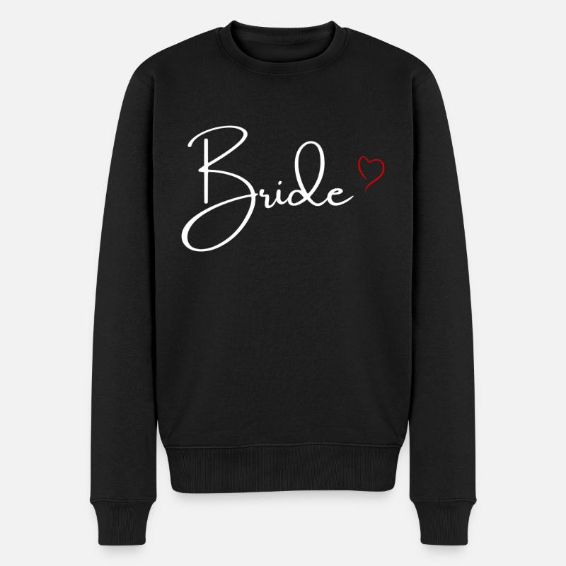Bride cœur rouge - Pull Premium bio Homme - noir