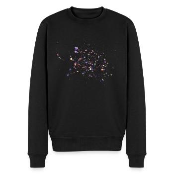 Konfetti - Männer Premium Bio Pullover - Schwarz - Vorne - Nico (187cm)