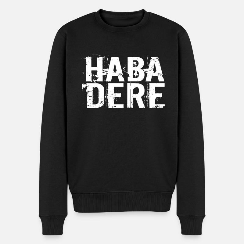 HABA DERE - Pull Premium bio Homme - noir