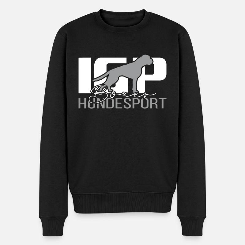 IGP BOXER Hund Hundesport Hunde Wilsigns - Männer Premium Bio Pullover - Schwarz