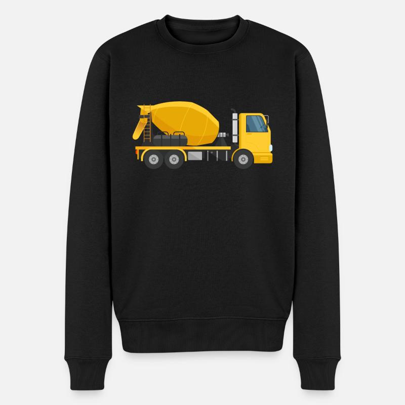 Betonmischer - Männer Premium Bio Pullover - Schwarz