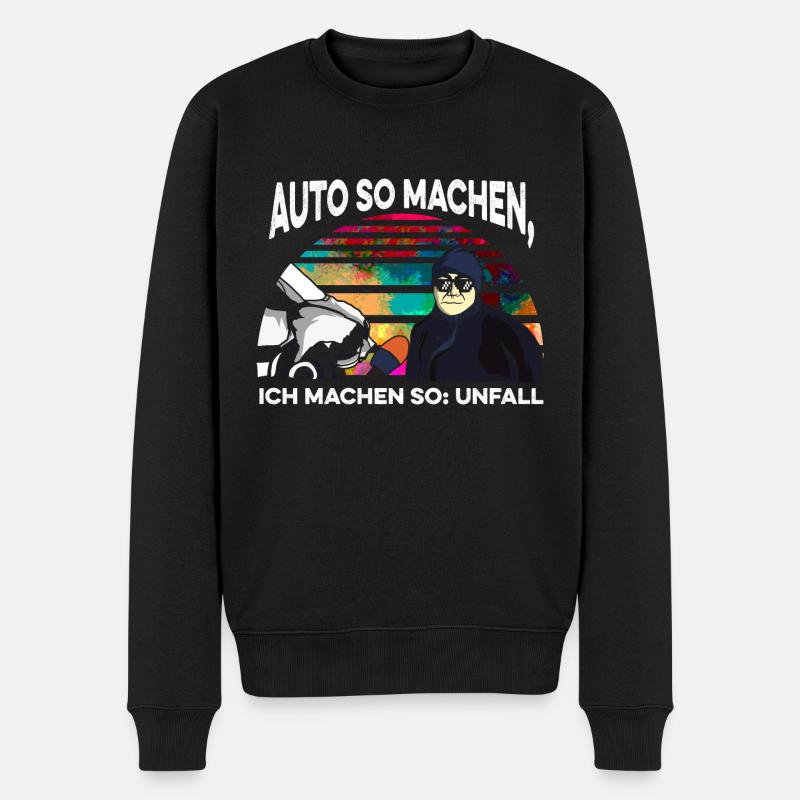 Auto machen so ich machen so - Männer Premium Bio Pullover - Schwarz