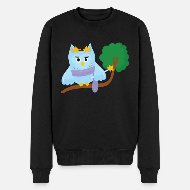 Hibou Fée - Pull Premium bio Homme - noir