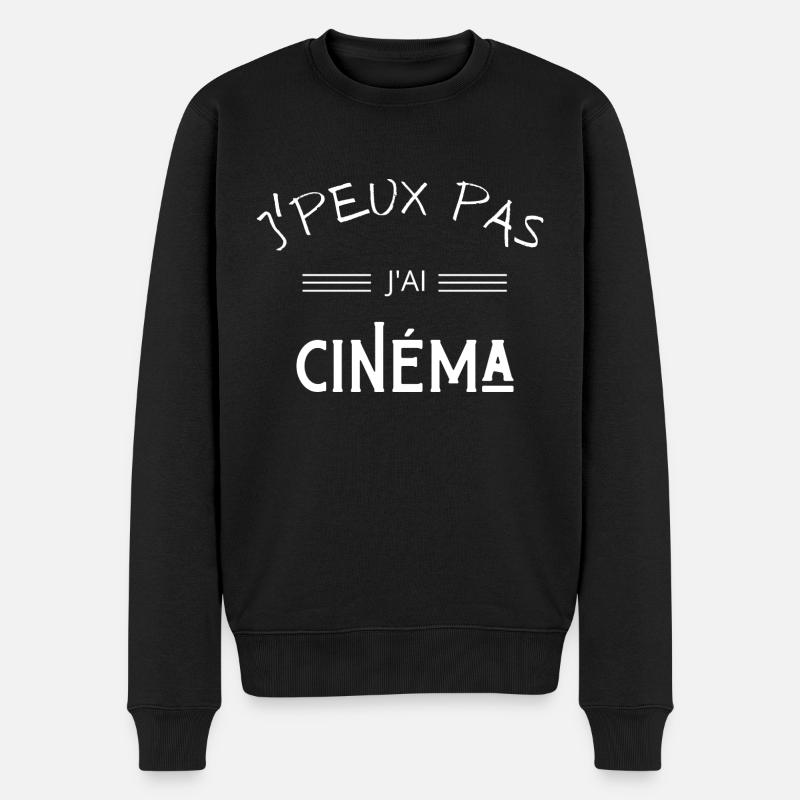 j'peux pas j'ai cinéma - Pull Premium bio Homme - noir