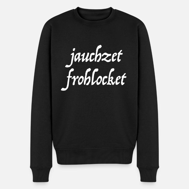 Jauchzet, frohlocket - Männer Premium Bio Pullover - Schwarz