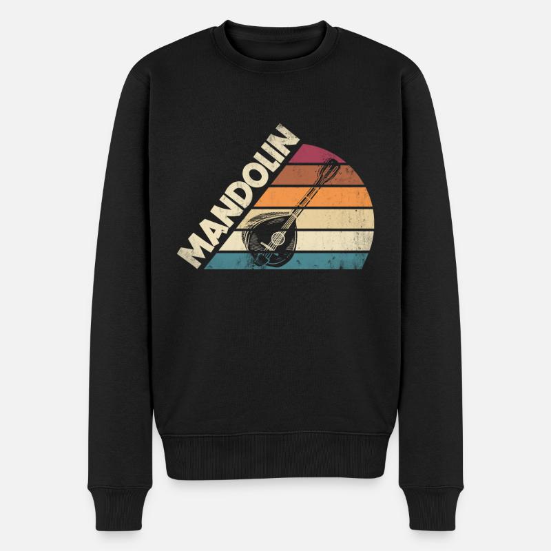 Silhouette mandoline mandoline - Pull Premium bio Homme - noir
