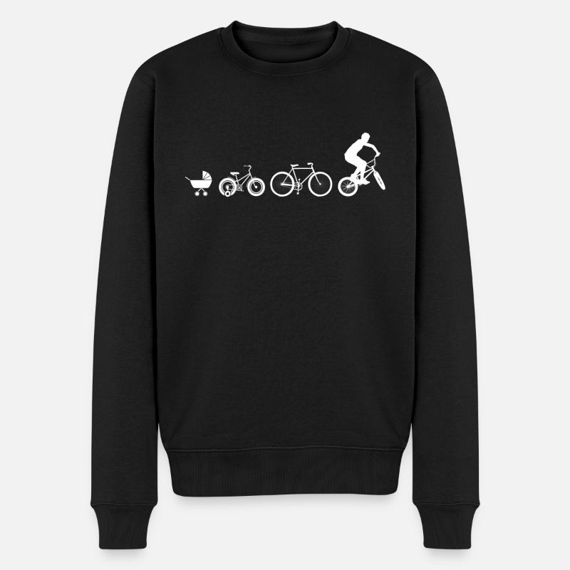 BMX Evolution - Männer Premium Bio Pullover - Schwarz