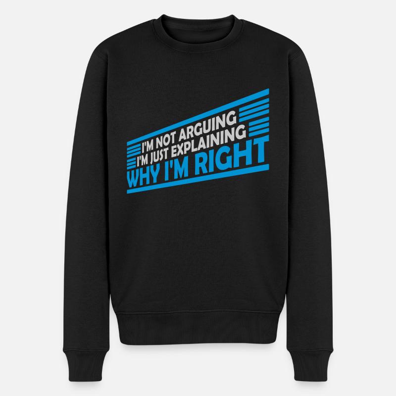 Je ne discute pas - Pull Premium bio Homme - noir