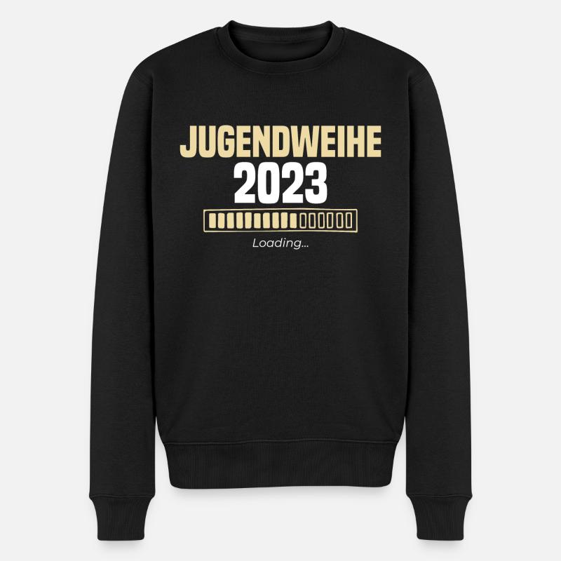 Jugendweihe 2023 Loading - Männer Premium Bio Pullover - Schwarz