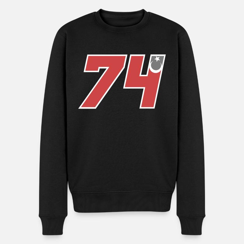 Bartın - Männer Premium Bio Pullover - Schwarz