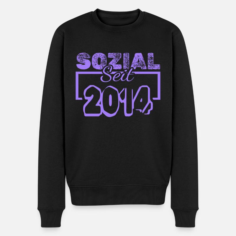 Sozialarbeiter 2014 - Männer Premium Bio Pullover - Schwarz