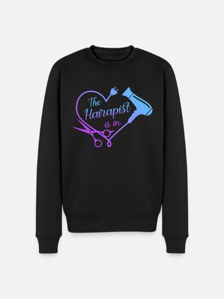 The Therapist is in - Men's Premium Organic Jumper - black