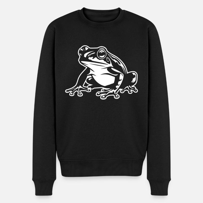 Crapaud amphibien grenouille - Pull Premium bio Homme - noir
