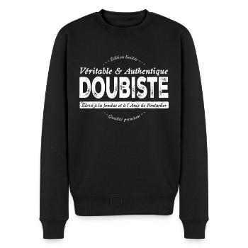 Doubiste du Doubs - Pull Premium bio Homme - noir - Devant - Nico (187cm)