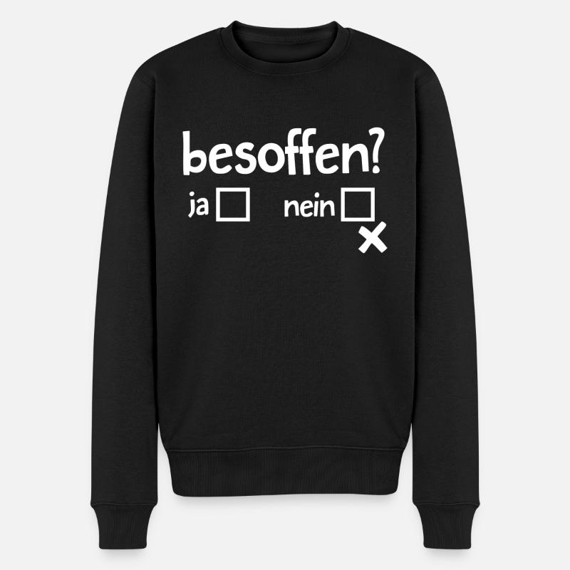 Bière, Alcool, Fête, Boisson - Pull Premium bio Homme - noir