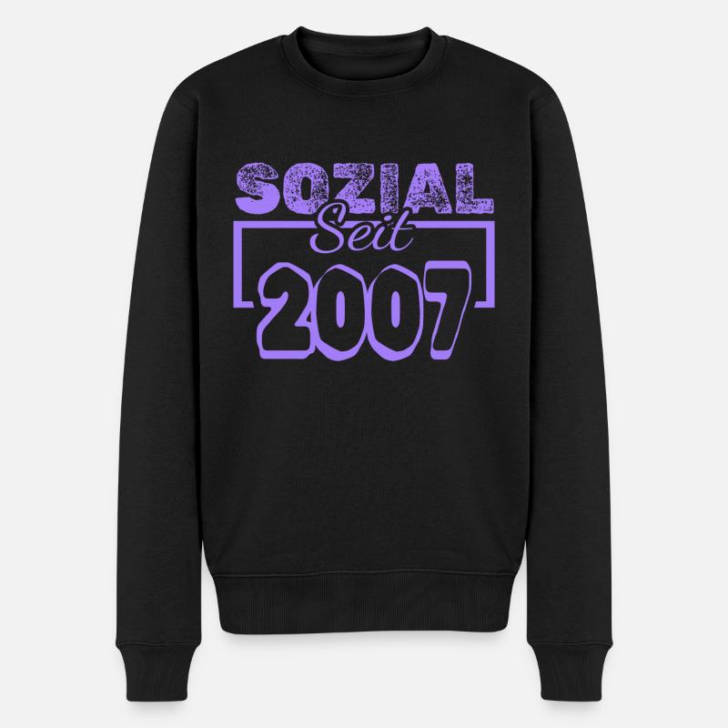 2007 - Männer Premium Bio Pullover - Schwarz