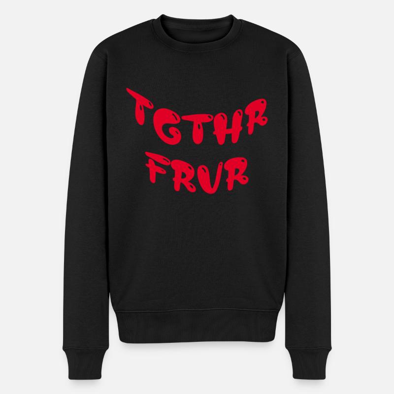 TGTHR FRVR - Männer Premium Bio Pullover - Schwarz