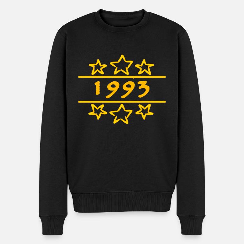 1993 - Männer Premium Bio Pullover - Schwarz