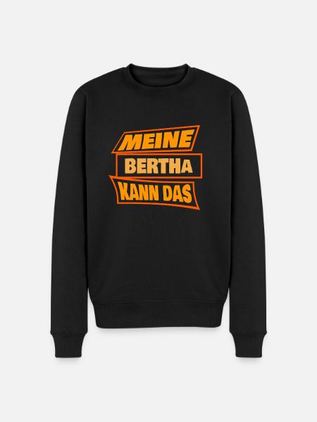 Bertha - Männer Premium Bio Pullover - Schwarz