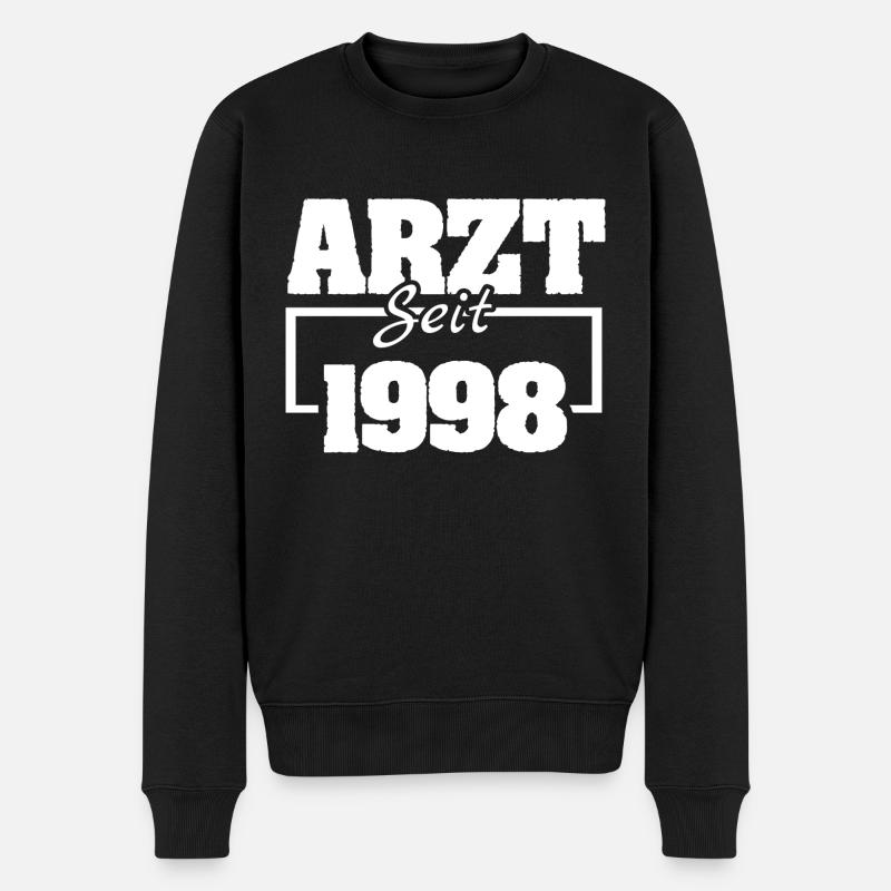 1998 - Männer Premium Bio Pullover - Schwarz