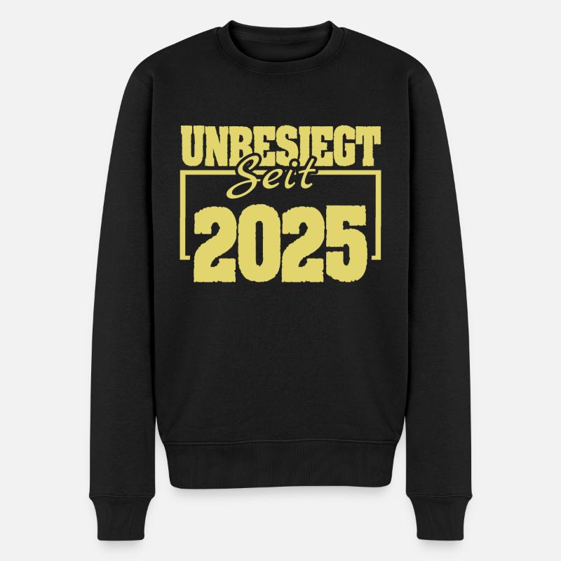 2025 2025 - Männer Premium Bio Pullover - Schwarz